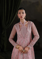 Elirah By Qalamkar Embroidered Organza 3 Piece Unstitched Suit QLM25EF D-MF-03 BLUSH REVERIE